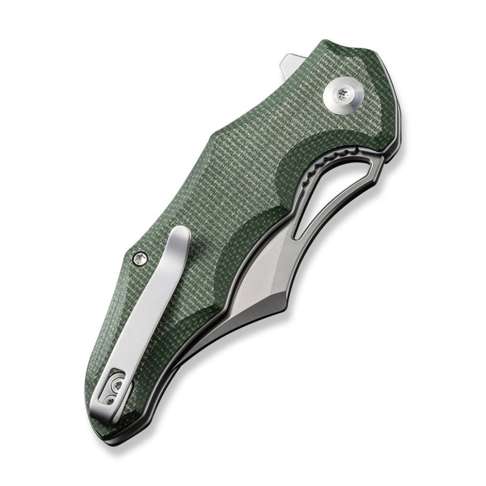 Ніж складаний кишеньковий Civivi Chiro, (7.9 см) 14C28N / Micarta темно-зелений