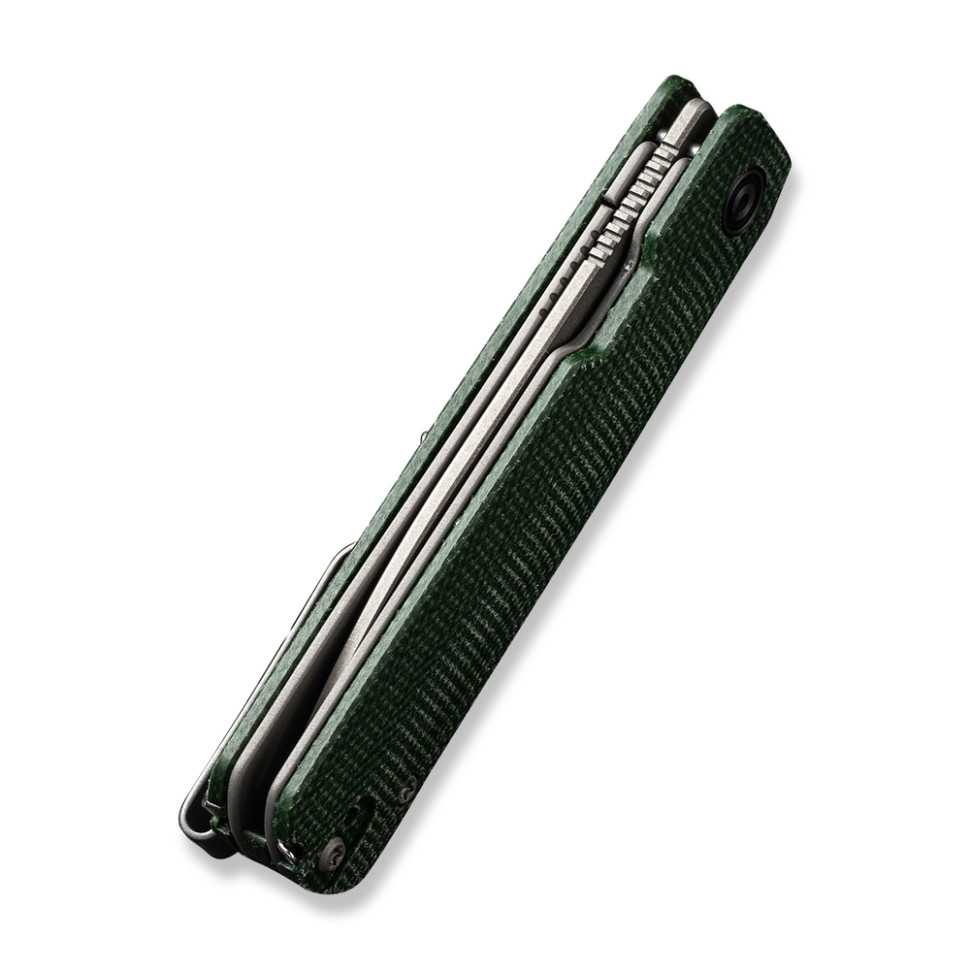 Ніж складаний кишеньковий Civivi Sendy, (7.2 см) Nitro-V / Micarta темно-зелений