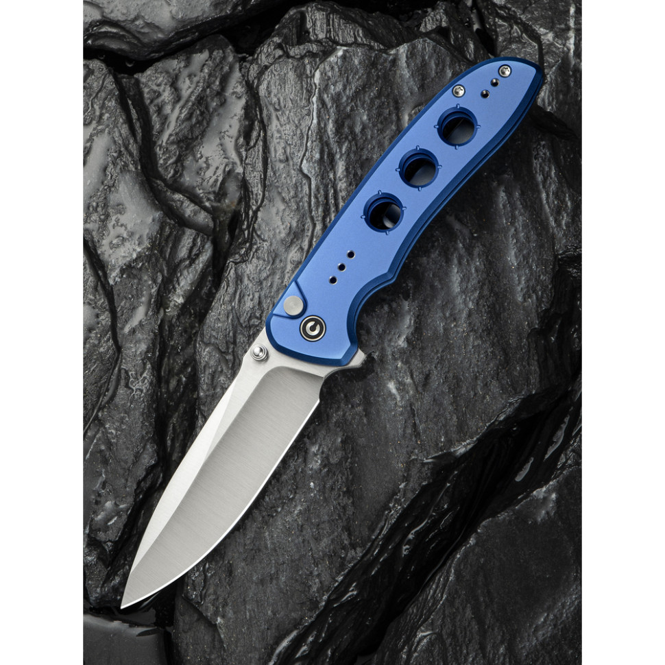 Ніж складаний туристичний Civivi Hyperpulse, (8.9 см) 14C28N / Aluminum синій