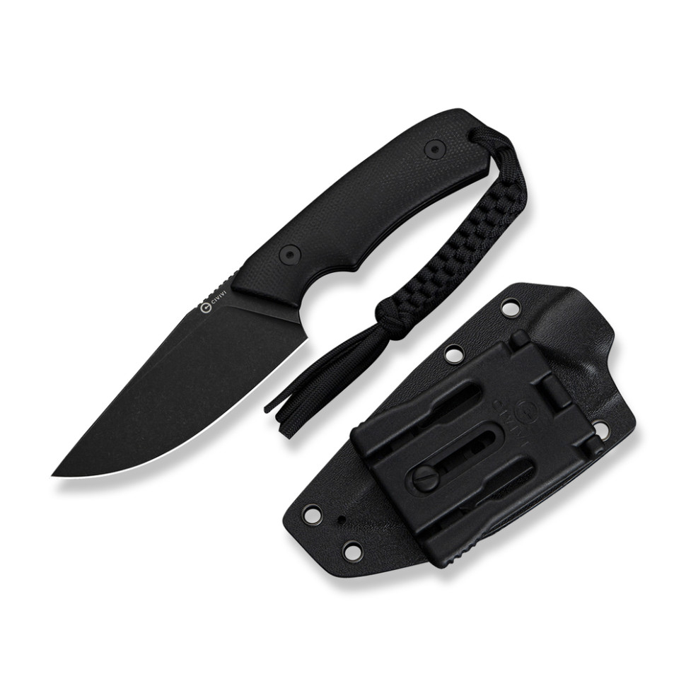 Ніж фіксований тактичний Civivi Gander, (9.2 см) 14C28N / Micarta чорний