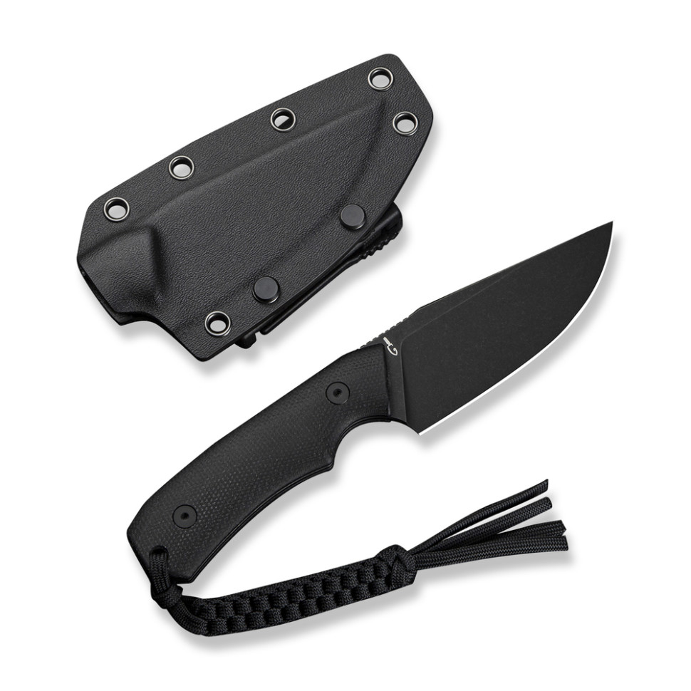 Ніж фіксований тактичний Civivi Gander, (9.2 см) 14C28N / Micarta чорний