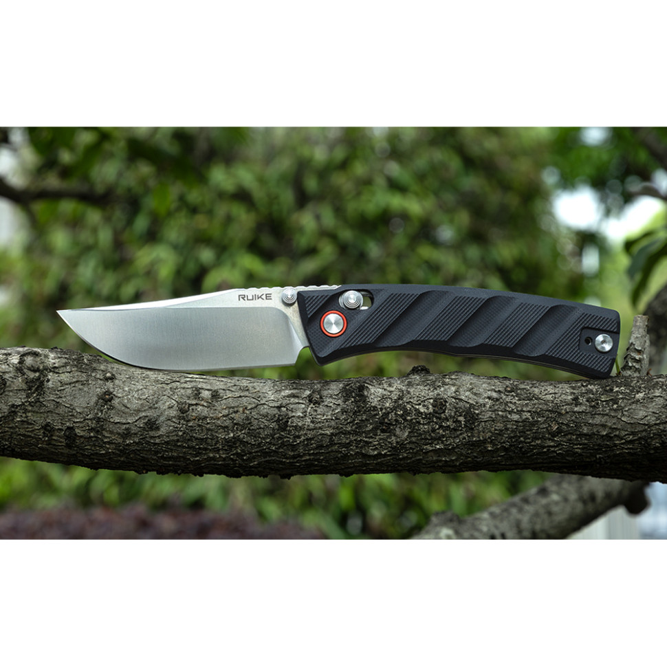 Ніж складаний кишеньковий Ruike P856-B, (7.9 см) 14C28N / G10 чорний