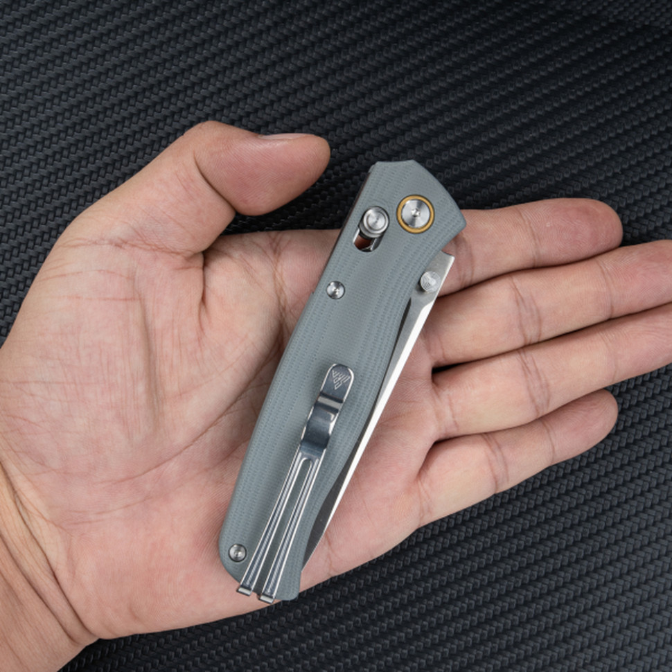 Ніж складаний туристичний SRM Medal 255L-GK2 (8.2 см) 10Cr / G10 сірий