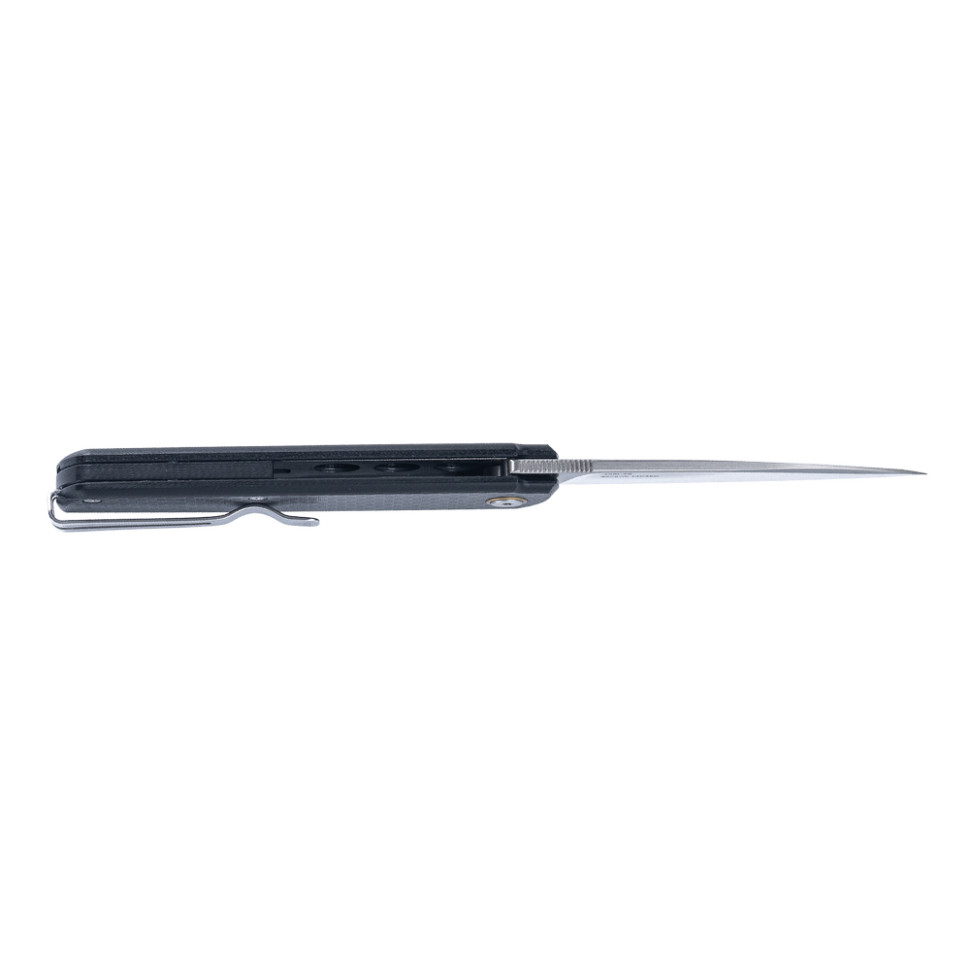 Ніж складаний туристичний SRM 408L-KB (8.2 см) 14C28N / G10 , карбон чорний