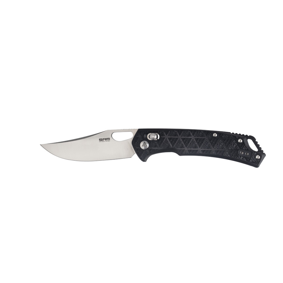 Ніж складаний туристичний SRM Retriever 9201-PB (9 см) 8Cr13MoV / FRN чорний