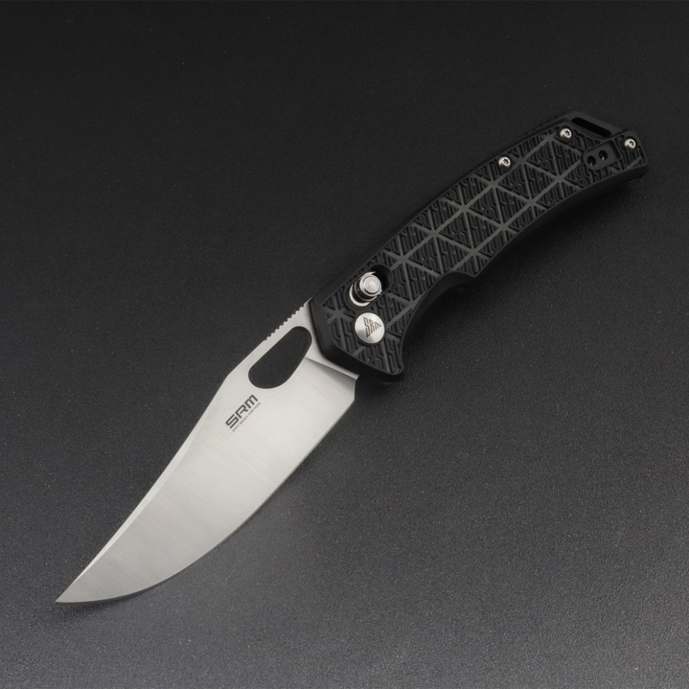 Ніж складаний туристичний SRM Retriever 9201-PB (9 см) 8Cr13MoV / FRN чорний