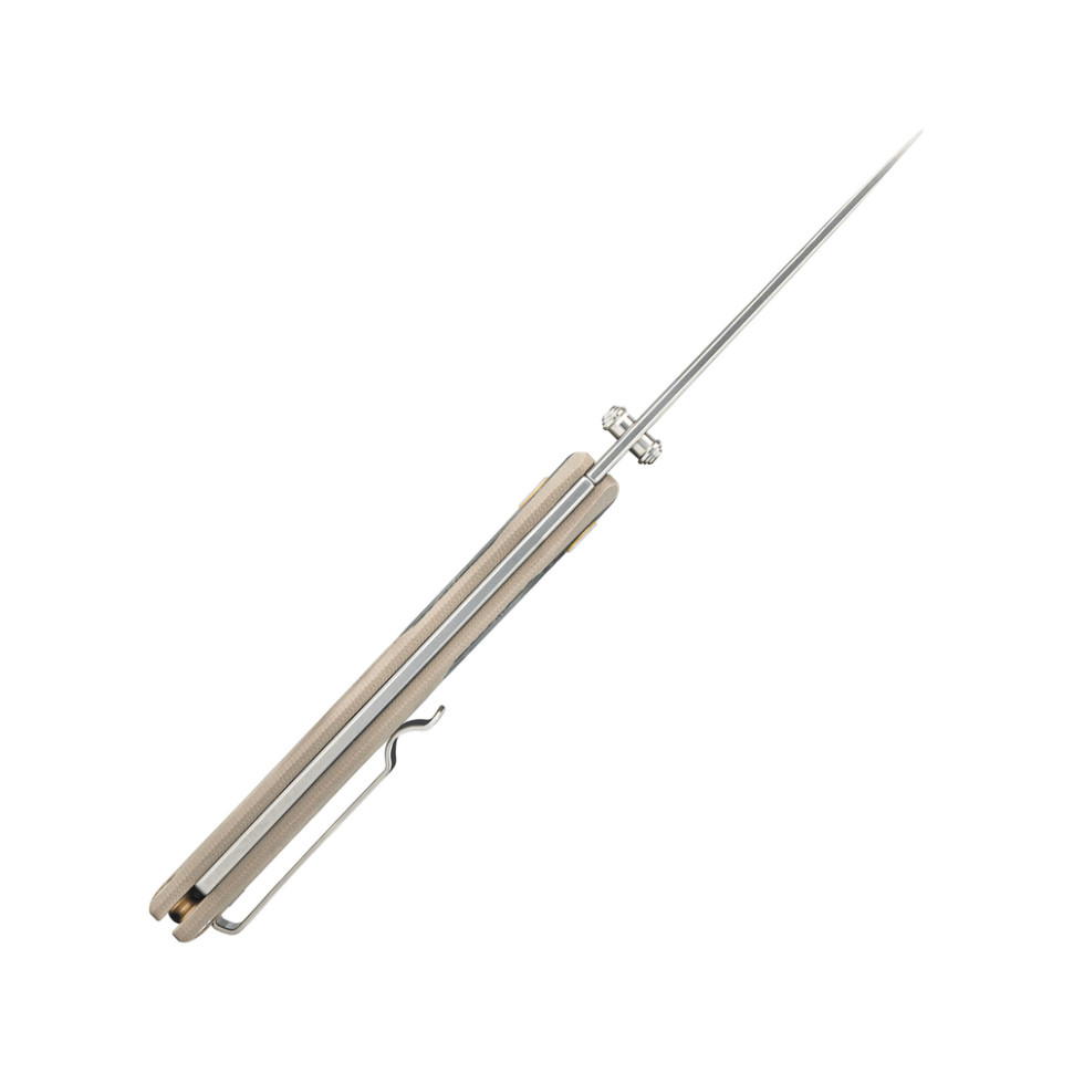 Ніж складаний кишеньковий SRM Dome 106M-GW (7.6 см) 14C28N / G10 пісочний