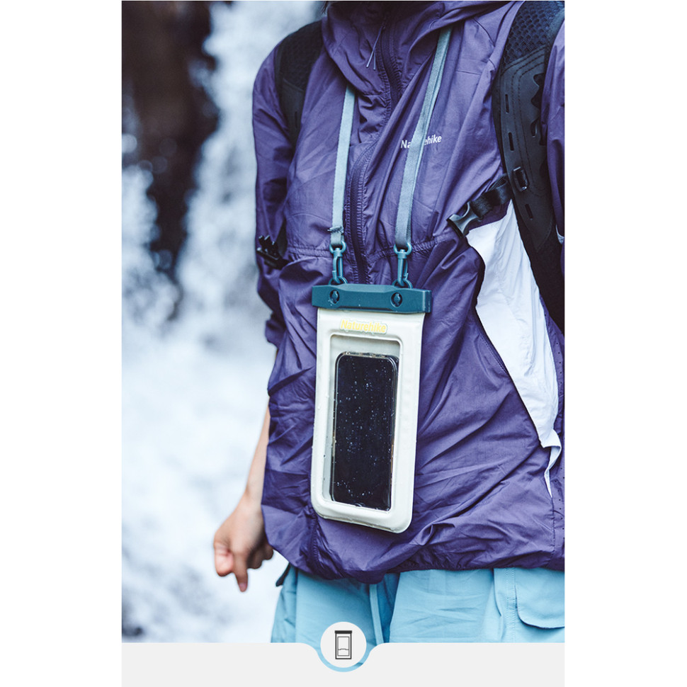 Водонепроникний чохол для телефону Naturehike CNK2300BS015, синій