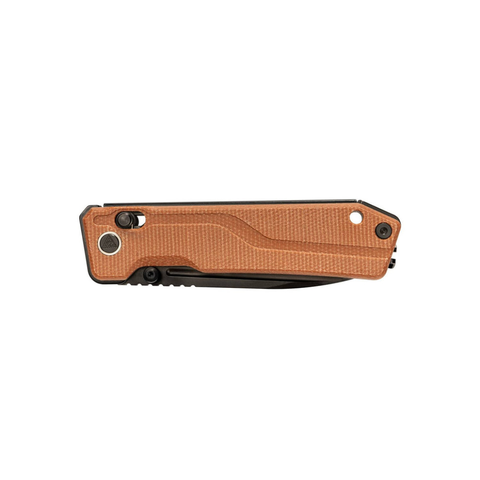 Ніж складаний туристичний SRM Rubik 7228B-MN2 (8.7 см) 140Cr / Micarta коричневий