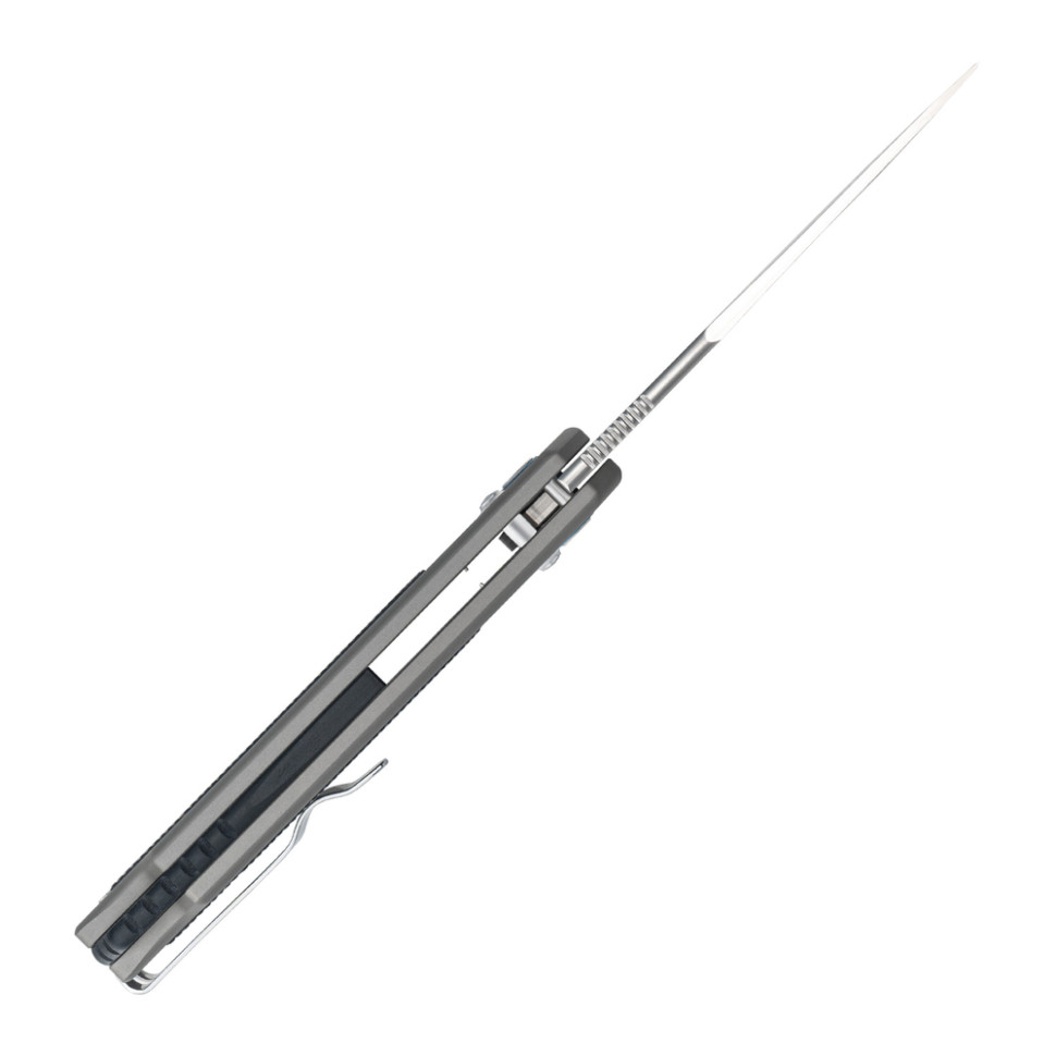 Ніж складаний туристичний SRM Retriever 9203-AK (9 см) 140Cr / G10 чорно-сірий