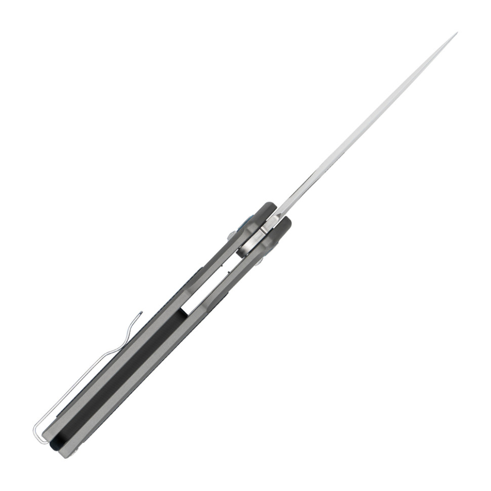 Ніж складаний туристичний SRM Retriever 9203-AK (9 см) 140Cr / G10 чорно-сірий