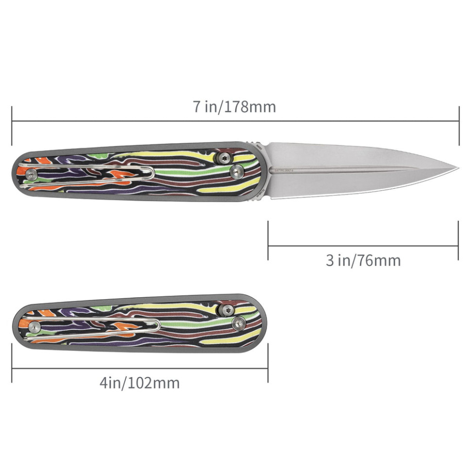 Ніж складаний кишеньковий SRM Twin 251MB-GX (7.6 см) N690 / G10 різнобарвний