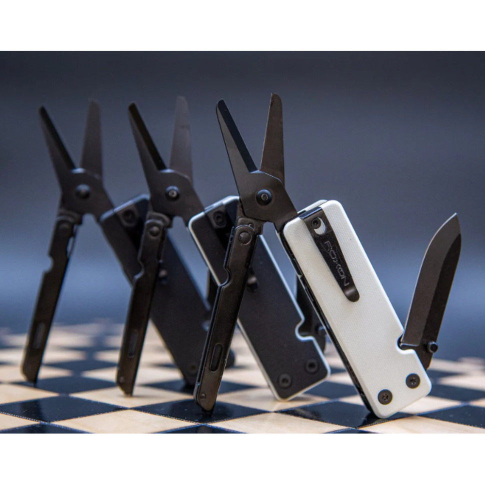 Міні мультитул Roxon KS2E Noir, чорне лезо, білий
