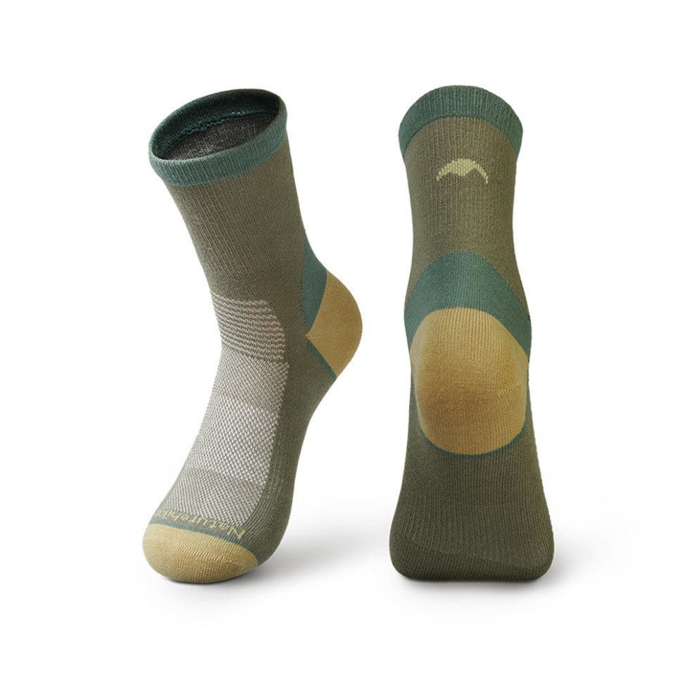 Шкарпетки туристичні високі Naturehike CYY2551FS011, L, зелений