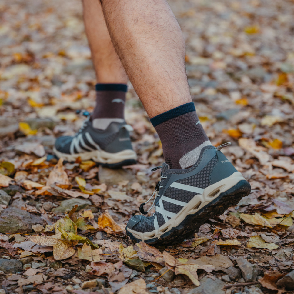 Шкарпетки туристичні високі Naturehike CYY2551FS011, L, темно-сірий