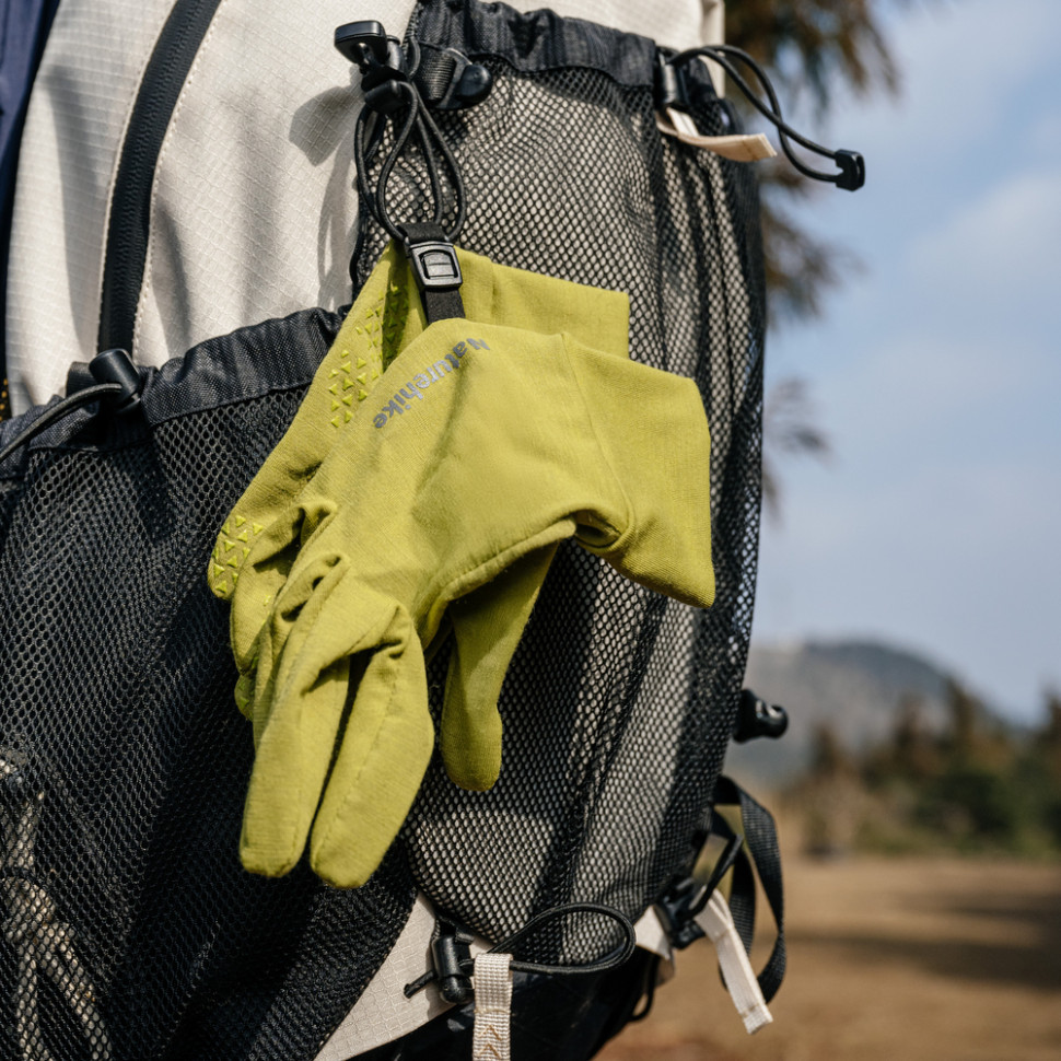 Рукавички туристичні вовняні Naturehike CYY2610FS010, M, чорний
