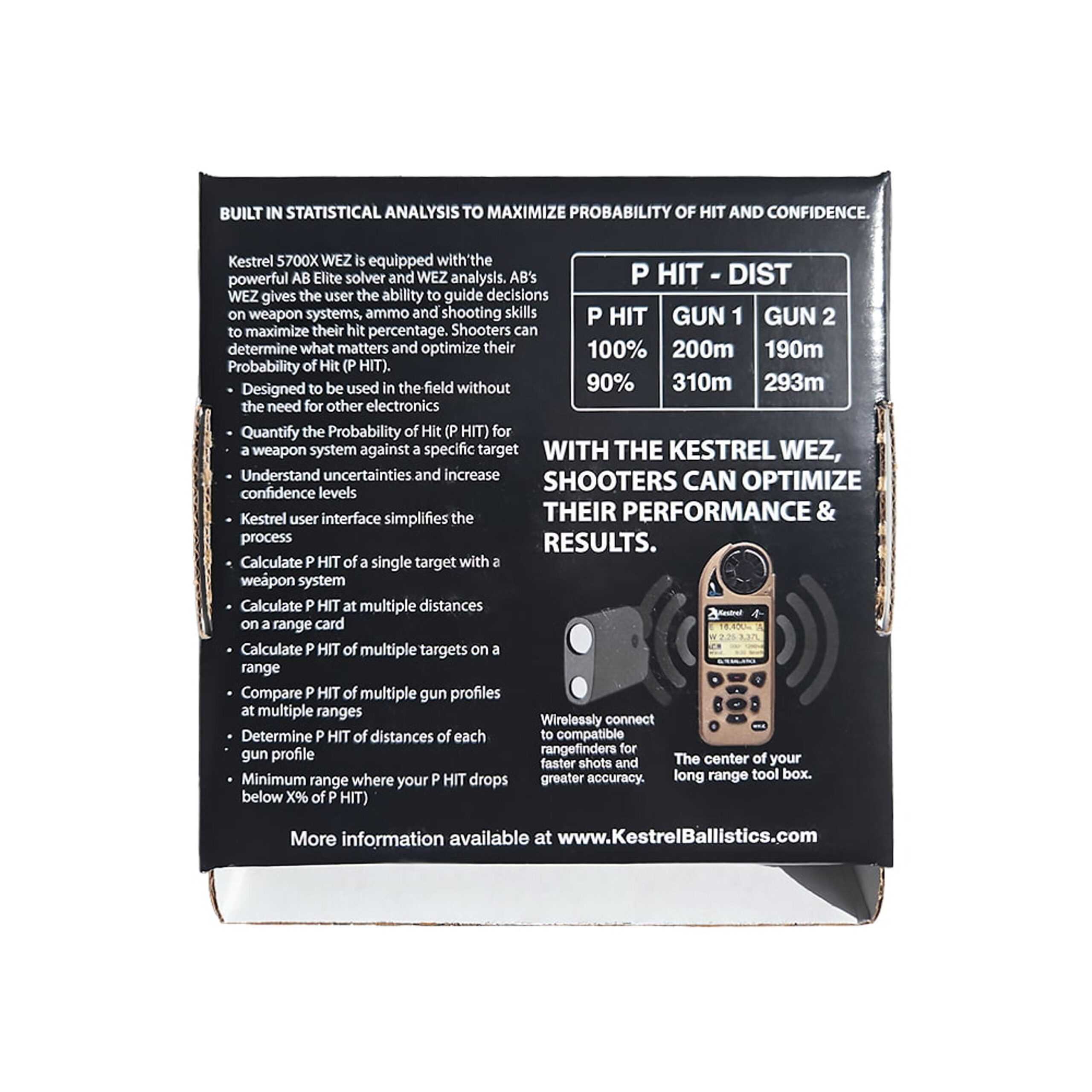 Метеостанція Kestrel 5700X WEZ Elite Applied Ballistics Bluetooth (TAN)