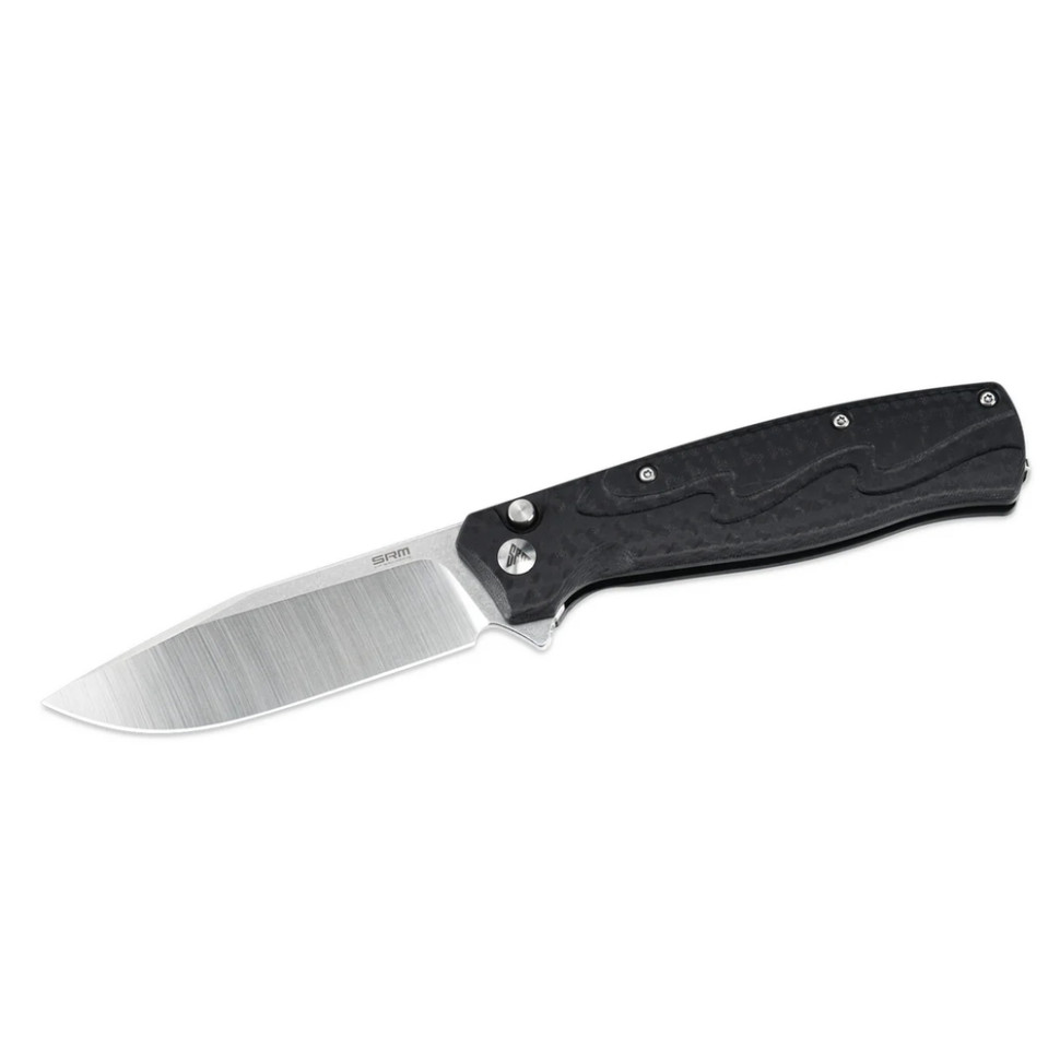 Ніж складаний туристичний SRM 221X-GB (9.2 см) 14C28N / G10 чорний