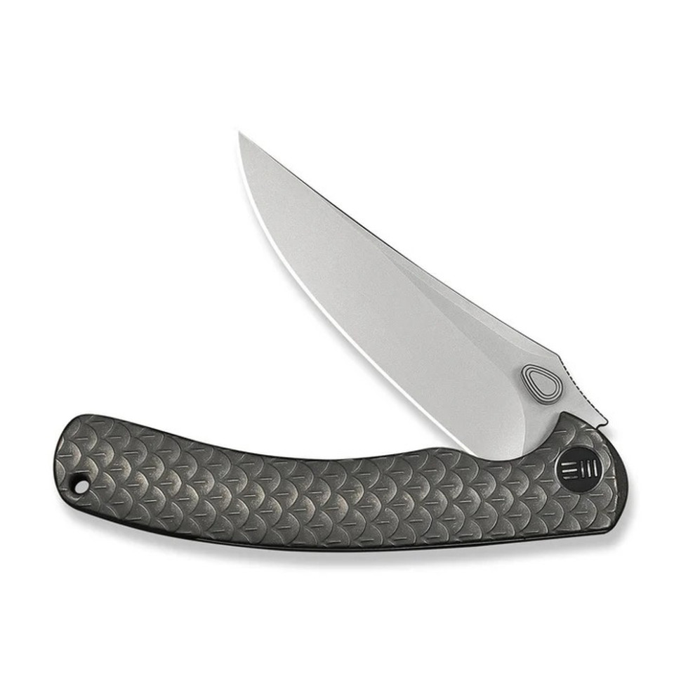 Ніж складаний туристичний Weknife Dracarys, (9.1 см) Böhler M390 / титан 6AL4V сірий
