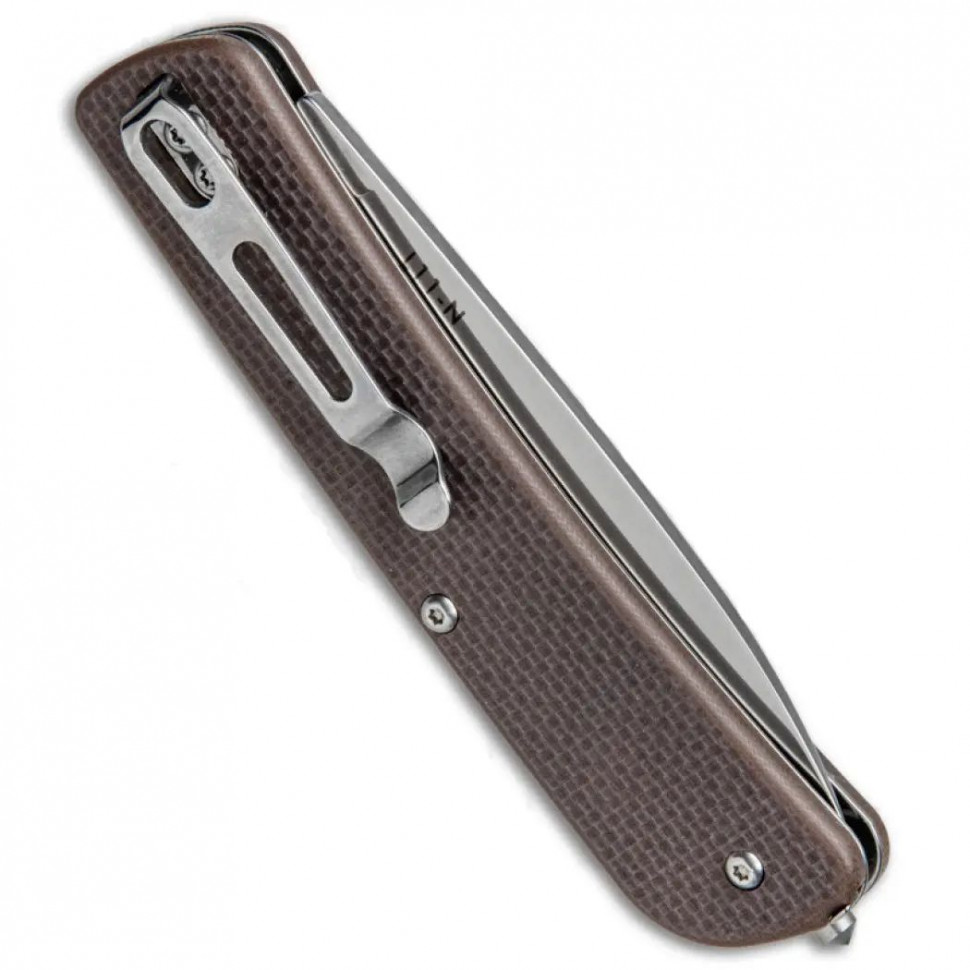 Багатофункціональний ніж Ruike Criterion L11, (8.5 см) 12C27 / G10 коричневий, 3 інстр.