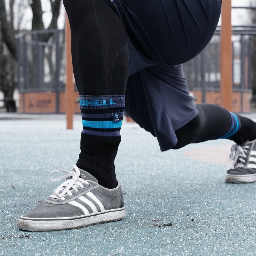 Шкарпетки водонепроникні Dexshell Ultra Dri Sports, р-р XL, з блакитною смугою