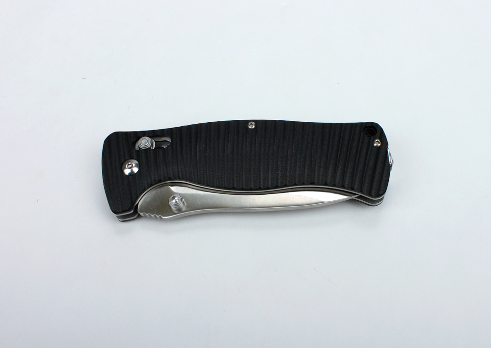 Ніж складаний туристичний Ganzo G720 (9 см) 440C / G10 чорний