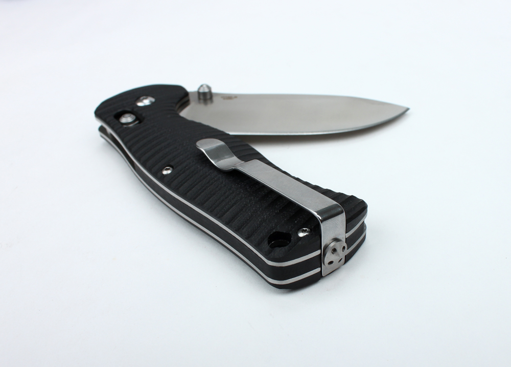 Ніж складаний туристичний Ganzo G720 (9 см) 440C / G10 чорний