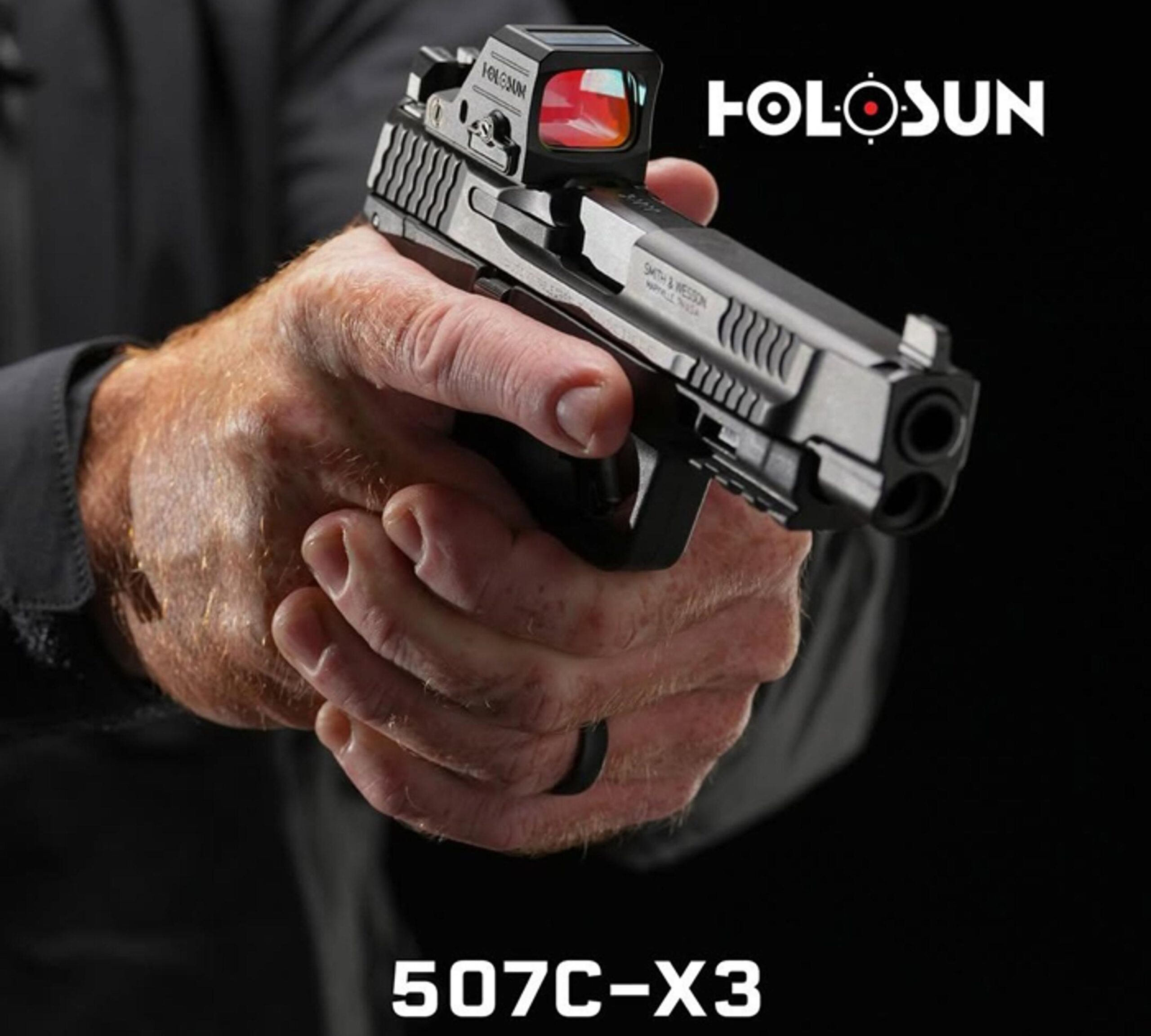 Коліматорний приціл пістолетний Holosun HE507C-GR X3 Green Dot точка 2 MOA + коло 65 МОА