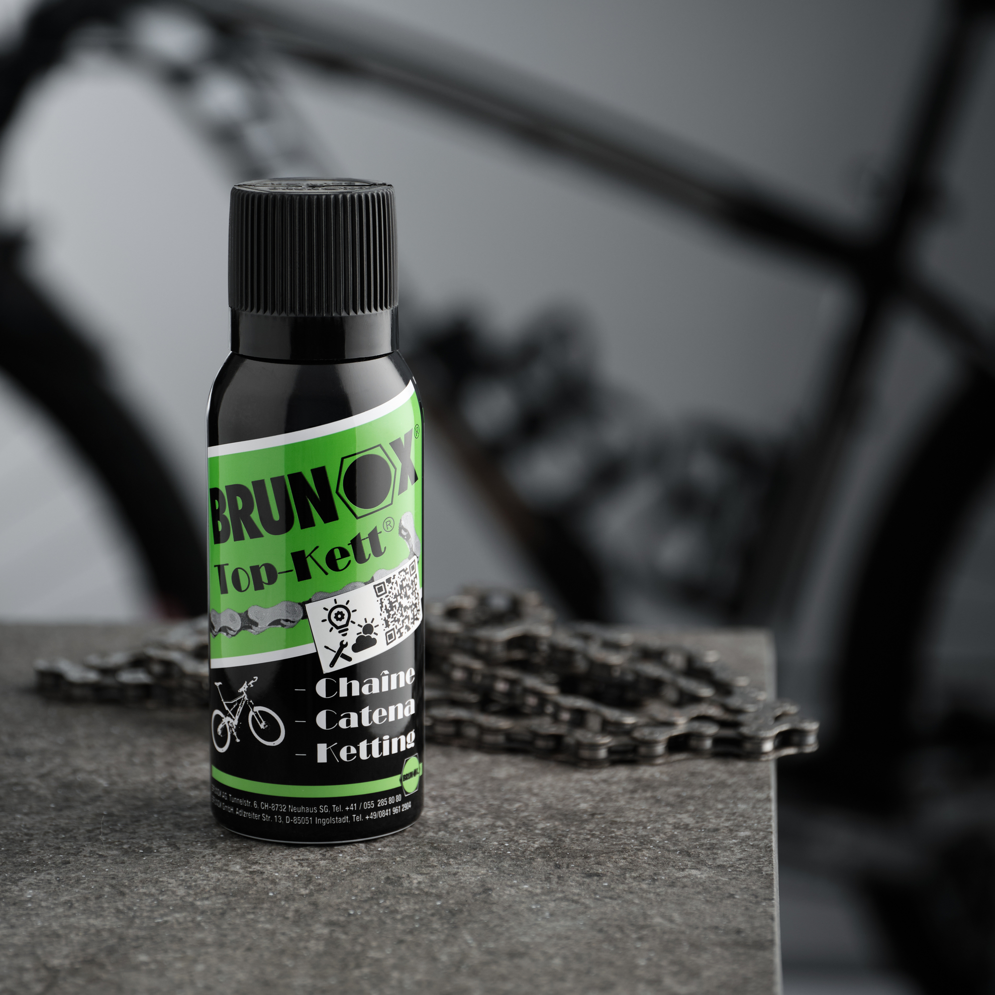 Мастило для велосипедних і мотоциклетних ланцюгів, спрей Brunox Top-Kett 100ml