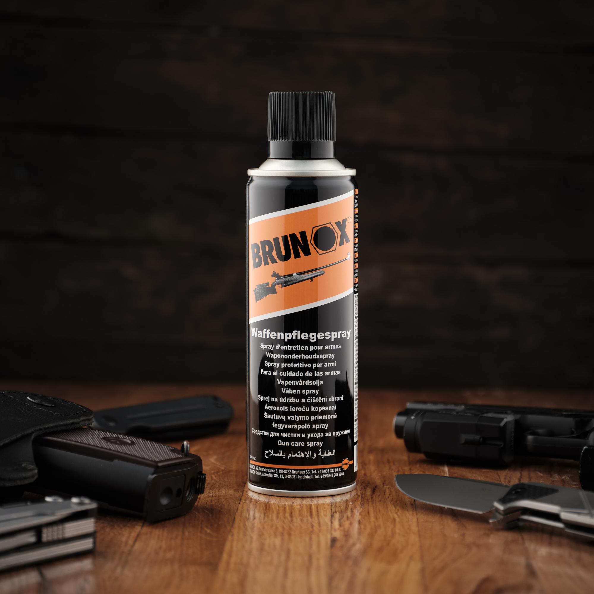 Антикорозійний захист і мастило для зброї, спрей Brunox Gun Care 300ml