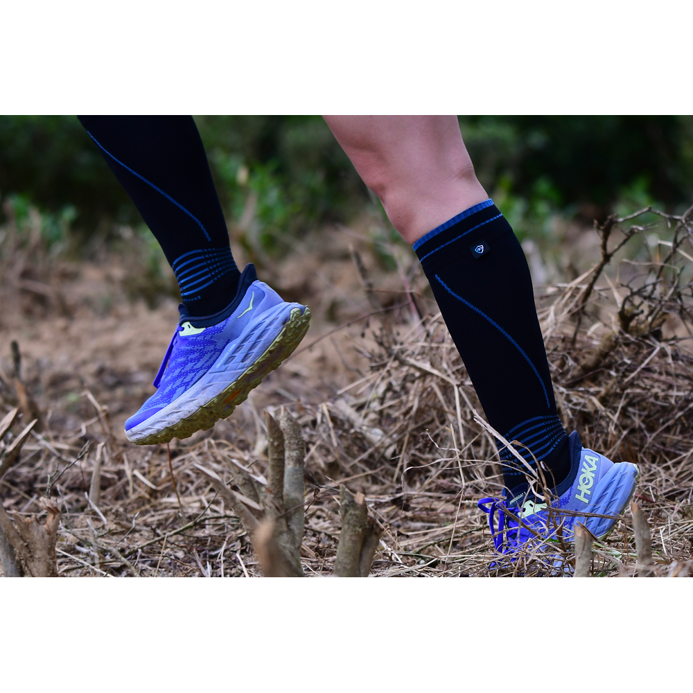 Водонепроникні шкарпетки Dexshell Longlite Socks 2.0, блакитні полоски, розмір XL (47-49)