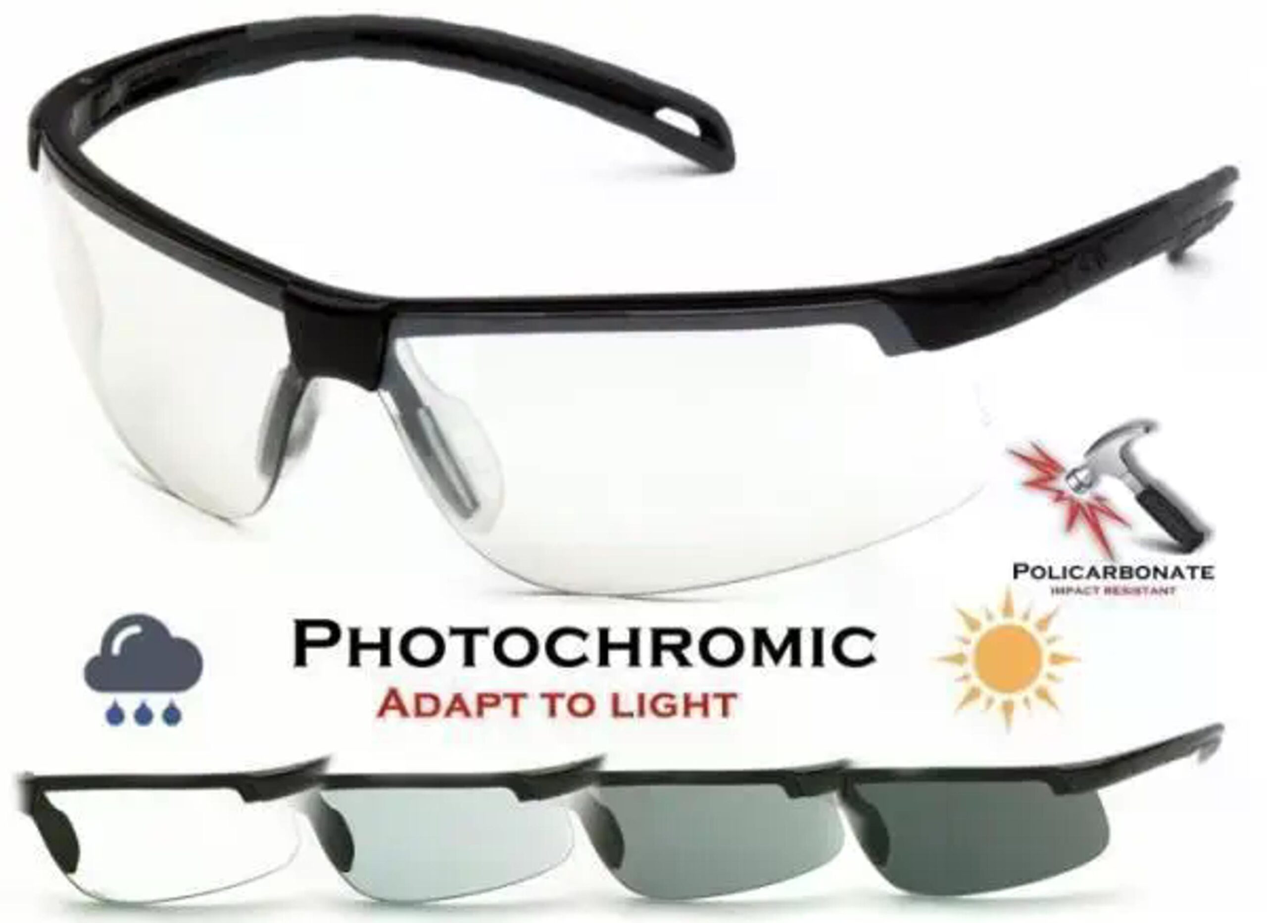 Захисні окуляри фотохромні Pyramex Ever-Lite Photochromic