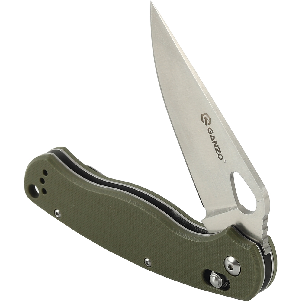 Ніж складаний туристичний Ganzo G729 (8.7 см) 440C / G10 зелений