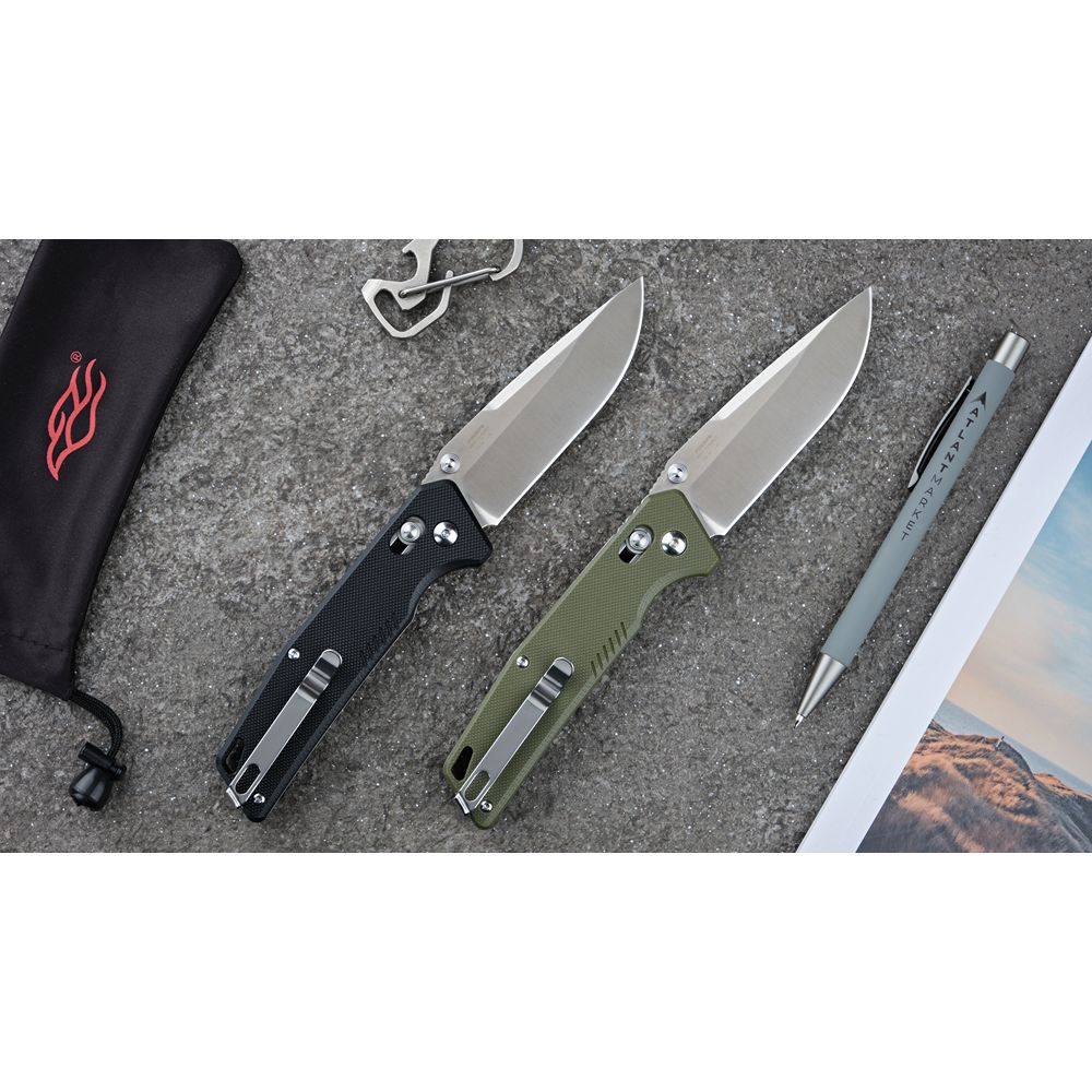 Ніж складаний туристичний Firebird FB7601 (8.7 см) 440С / G10 зелений