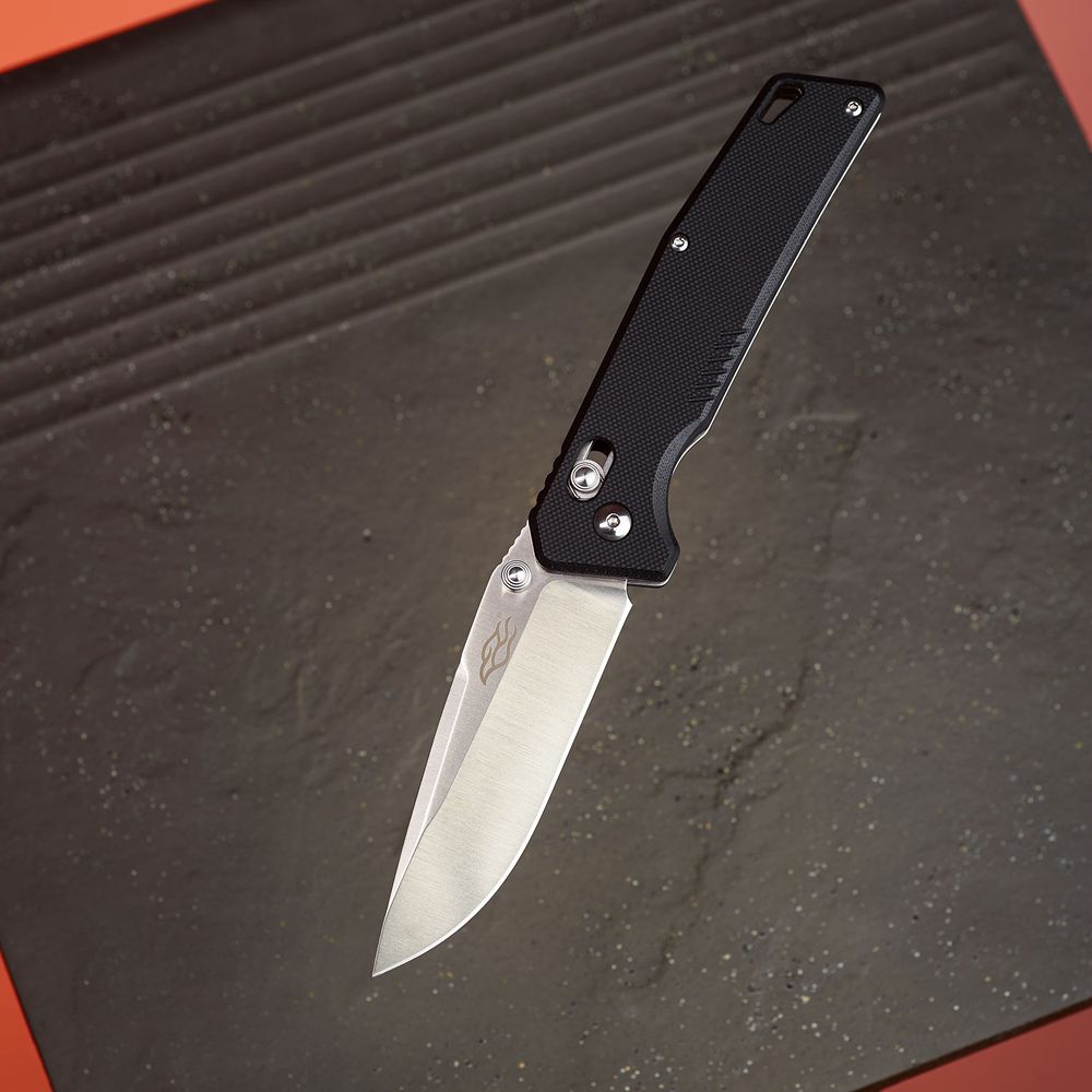 Ніж складаний туристичний Firebird FB7601 (8.7 см) 440С / G10 чорний