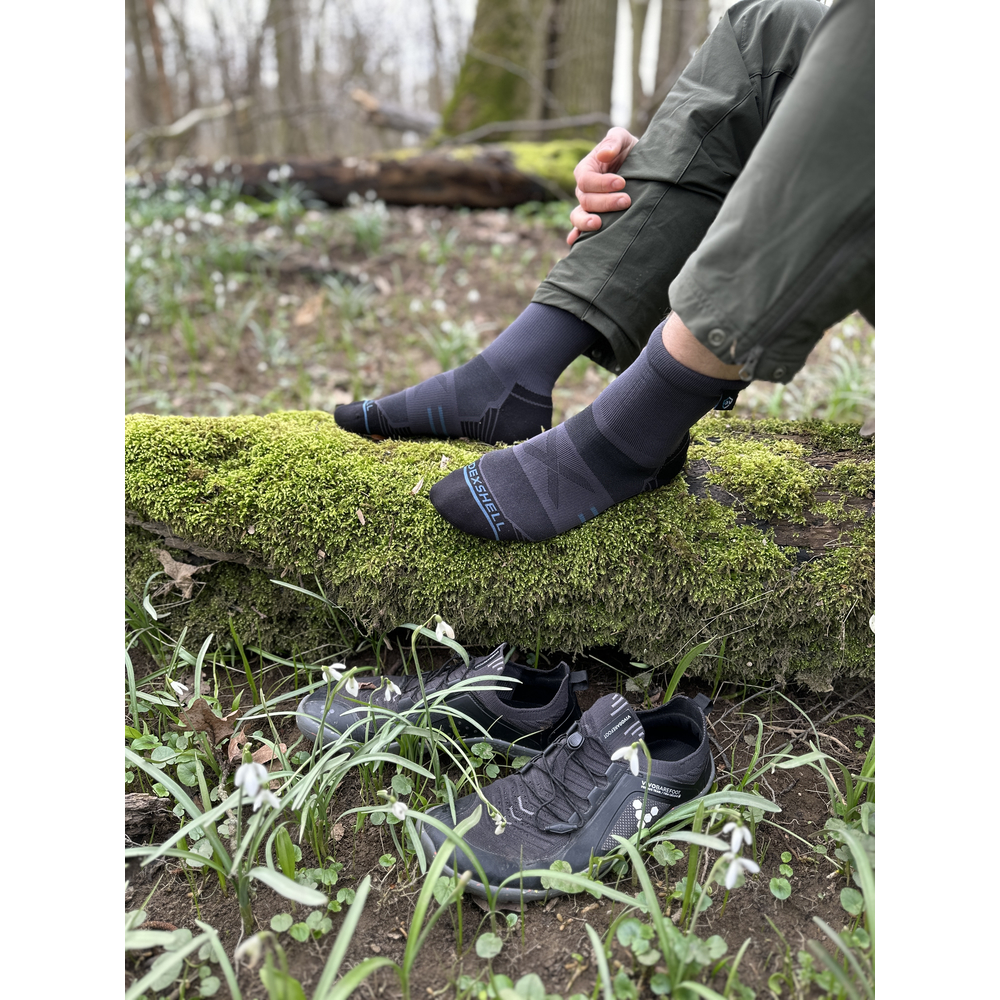 Шкарпетки водонепроникні Dexshell Running Lite 2.0 Socks, сірі, розмір M (39-42)
