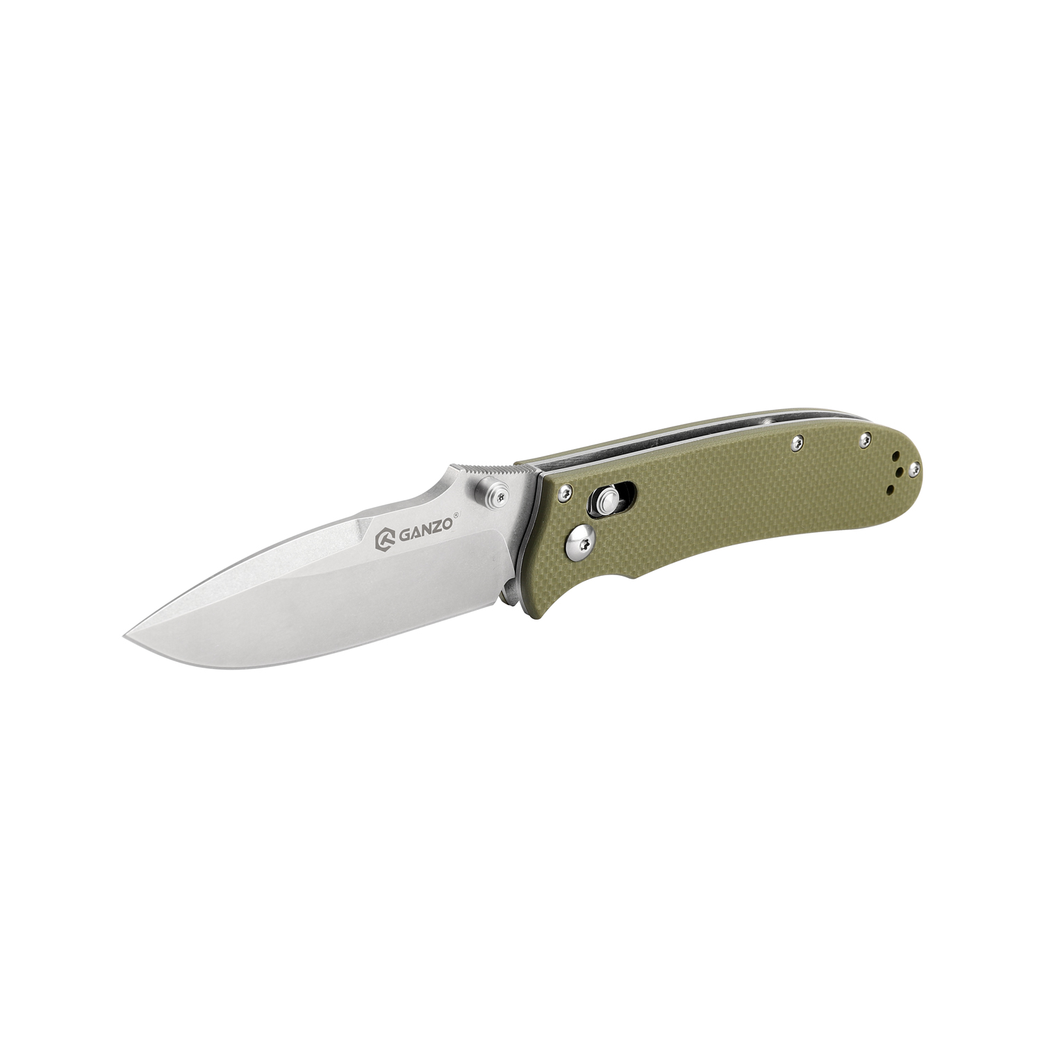 Ніж складаний туристичний Ganzo D704 (8.5 см) D2 / G10 зелений
